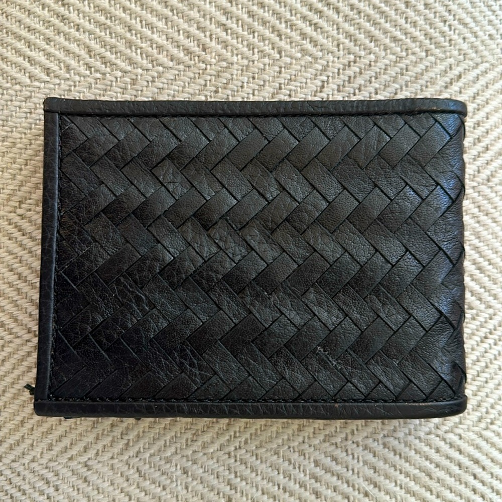 NWT Cole Haan Weave Slim Billford Wallet for Men